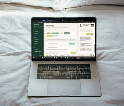 Hundringen-portalen öppen i en MacBook